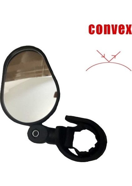 Dışbükey Tarzı 360 Derece Mini Ayarlanabilir Bisiklet Dikiz Aynası Bisiklet Bisiklet Gidon Esnek Güvenli Dikiz Dikiz Aynası (Yurt Dışından)