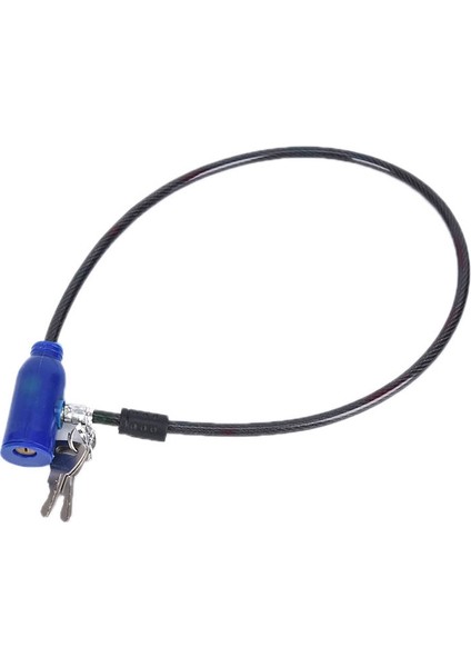 Mavi Stil Bisiklet Kablosu Hırsızlığa Karşı Bisiklet Bisiklet Scooter 2 Tuşlu Güvenlik Kilidi (Yurt Dışından)