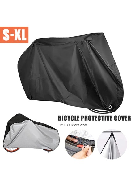 Gümüş Tarzı Xl Beden Bisiklet Bisiklet Koruyucu Kapak Bicicleta M-Xxl Boyut Çok Amaçlı Yağmur Kar Toz Tüm Hava Koruyucu Kapakları Su Geçirmez Garaj (Yurt Dışından) fiyatları
