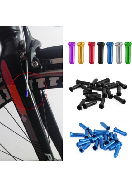 Altın Tarzı Adet Bisiklet Fren Tel Uç Kapağı Alüminyum Alaşımlı Bisiklet Değiştirici Kablo Kapağı Dayanıklı Kıvrımlar Bisiklet Fren Koruma Aksesuarları (Yurt Dışından) fiyatları