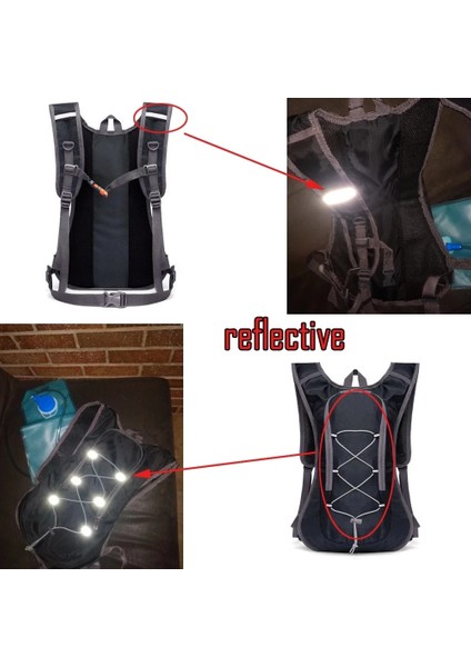 Sadece Siyah Sırt Çantası Tarzı Trail Koşu Sırt Çantası 2l Ultra Koşu Nemlendirici Yelek Paketi Maraton Koşu Bisikleti Sırt Çantası Çanta Yumuşak Şişe Şişe Su Torbası Sıcak (Yurt Dışından) fırsatları
