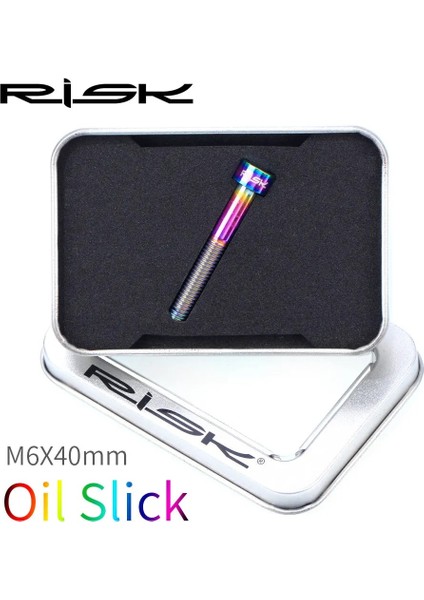 M6X40MM Yağ Kaygan Stili Rısk Titanyum Cıvatalar M6 x Alyan Anahtarı Mtb Yol Bisikleti Konik Başlı Vida Bisiklet Kulaklık Kapağı Sabitleme Cıvataları Gökkuşağı Altın (Yurt Dışından)