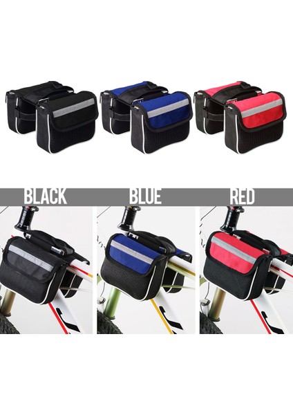 Siyah Stil Bisiklet Çantası Çerçevesi Ön Üst Tüp Bisiklete Binme Cep Telefonu Kılıfı Bisiklet Kılıfı Tüp Bisiklete Binme Gidon Çantaları Mtb Ön Bisiklet Selesi (Yurt Dışından) fırsatları