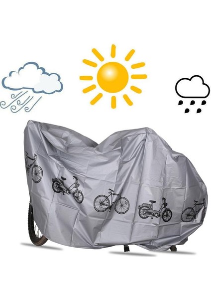 210X100 cm Stili Bisiklet Örtüsü Toz Geçirmez Su Geçirmez Yağmur Örtüsü Koruyucu Açık Kapalı Bisiklet Aksesuarları Elektrikli Motosiklet Scooter Kapağı (Yurt Dışından)