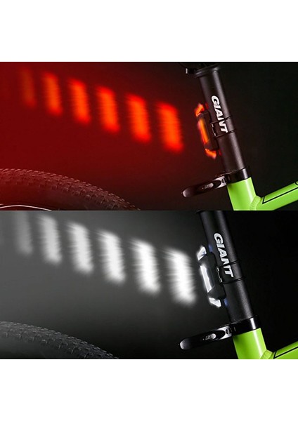 AG10 Pil Beyaz Stili Yeni Bisiklet Bisiklet Işığı Şarj Edilebilir LED Arka Lambası USB Arka Kuyruk Güvenlik Uyarısı Bisiklet Işığı Taşınabilir Flaş Işığı Süper Parlak (Yurt Dışından)