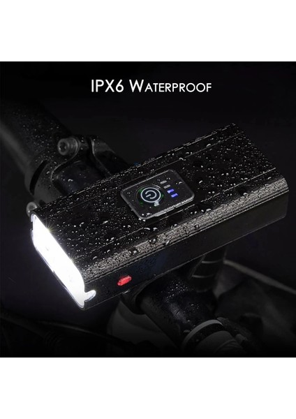 1200 Mah Tarzı T6 LED Bisiklet Işık 10W 800LM USB Şarj Edilebilir Güç Göstergesi 2 * T6 LED Bisiklet Ön Lambası Mtb Bisiklet El Feneri Bisiklet Ekipmanları (Yurt Dışından)