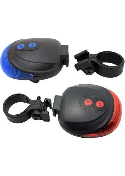 Mavi Stil Wasafire Bisiklet LED Arka Lambası Güvenlik Uyarı Işığı 5 LED + 2 Lazer Gece Dağ Bisikleti Arka Işık Kuyruk Lambası Bisiklet Işığı (Yurt Dışından) modelleri