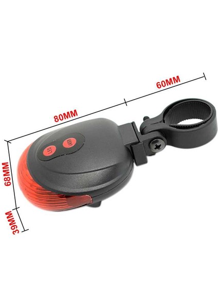 Mavi Stil Wasafire Bisiklet LED Arka Lambası Güvenlik Uyarı Işığı 5 LED + 2 Lazer Gece Dağ Bisikleti Arka Işık Kuyruk Lambası Bisiklet Işığı (Yurt Dışından) fırsatları
