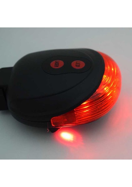 Mavi Stil Wasafire Bisiklet LED Arka Lambası Güvenlik Uyarı Işığı 5 LED + 2 Lazer Gece Dağ Bisikleti Arka Işık Kuyruk Lambası Bisiklet Işığı (Yurt Dışından) indirimleri