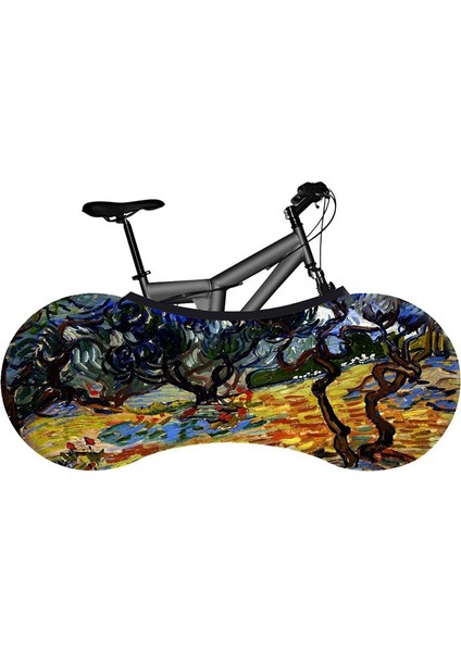 No.1 Tarzı Hssee Yağlıboya Serisi Bisiklet Örtüsü Yüksek Li Elastik Kumaş Yol Bisikleti Kapalı Tozluk Yeni Teknoloji Solmaz (Yurt Dışından)