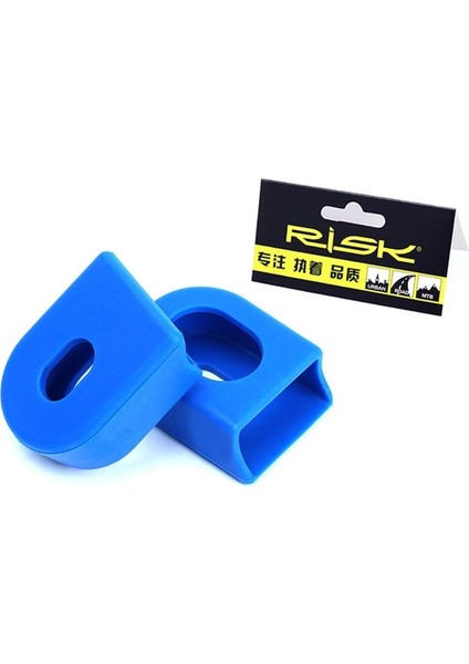 Mavi Stil Bisiklet Silikon Krank Kapağı Koruyucu Silikon Kol Pedal Aynakol Koruyucu Kılıf Dağ Yol Bisikleti Bisiklet Mtb Aksesuarları (Yurt Dışından)