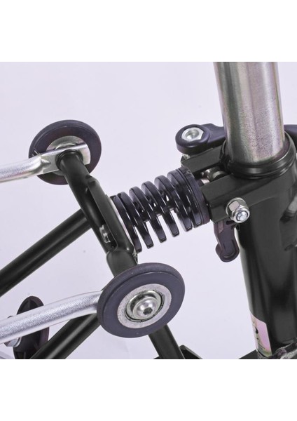 KS02-4 Stili 4 Boyutlu Katlanır Bisiklet Arka Amortisör Brompton Bisiklet Amortisör Yayı Karbon (Yurt Dışından) fırsatları