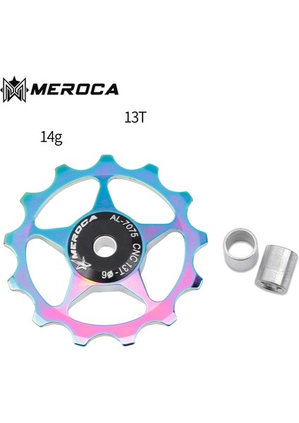 13T Renk Stili Meroca Dağ Bisikleti Yol Bisikleti Alüminyum Jokey Tekerlek Arka Attırıcı Kasnak Çelik Rulman Kılavuzu (Yurt Dışından)