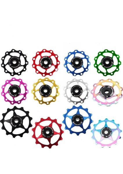 13T Renk Stili Meroca Dağ Bisikleti Yol Bisikleti Alüminyum Jokey Tekerlek Arka Attırıcı Kasnak Çelik Rulman Kılavuzu (Yurt Dışından) fırsatları