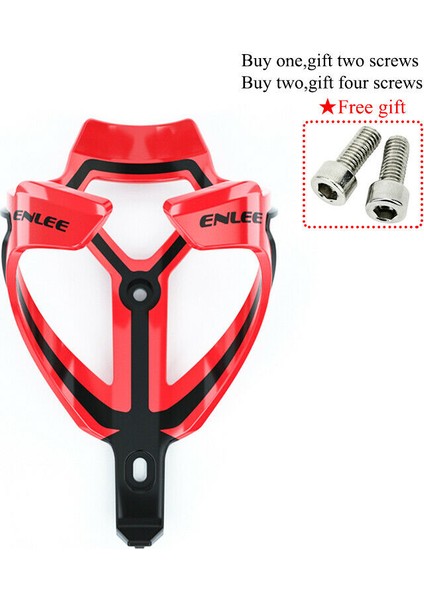 Kırmızı 1pc Tarzı Enlee Dağ Bisikleti Su Şişesi Tutucu Mtb Bisiklet Karbon Şişe Kafesi Ultralight Yüksek Elastik Bisiklet Aksesuarları Parçaları (Yurt Dışından)