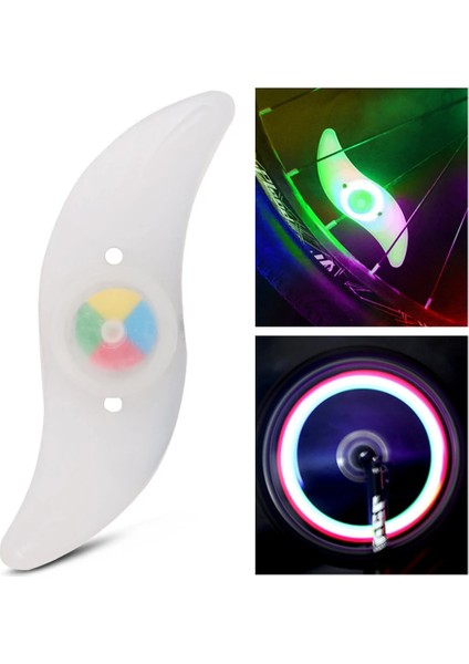 Renk Stili 3 Mod Aydınlatma Bisiklet Işıklı LED Neon Bisiklet Tekerlek Işığı Su Geçirmez Güvenlik Uyarısı Gece Bisiklet Işığı Bisiklet Aksesuarları (Yurt Dışından)