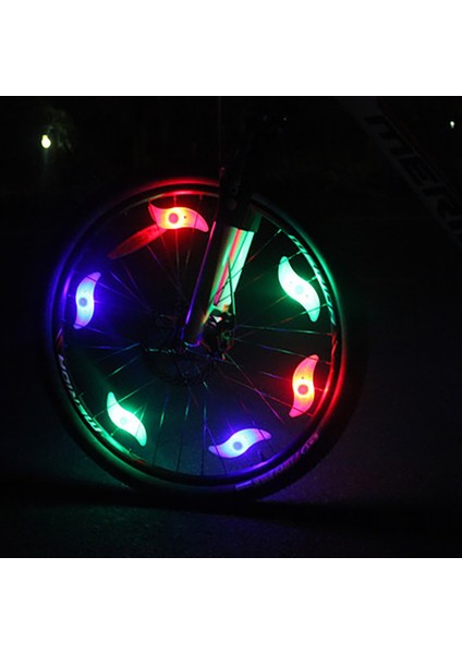 Renk Stili 3 Mod Aydınlatma Bisiklet Işıklı LED Neon Bisiklet Tekerlek Işığı Su Geçirmez Güvenlik Uyarısı Gece Bisiklet Işığı Bisiklet Aksesuarları (Yurt Dışından)