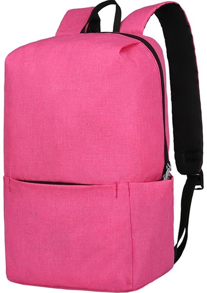 Pembe Tarzı 9l Küçük Moda Spor Kompakt Sırt Çantası Eğlence Bisiklet Alan Paketi Çift Omuz Çantası Mini Sırt Çantası Günlük Işe Gidiş Sırt Çantası (Yurt Dışından)