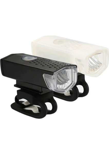 Beyaz Kuyruk Işık Stili Bisiklet Işığı USB Şarj Edilebilir 300 Lümen 3 Mod Bisiklet Ön Işık Lambası Bisiklet Farı Bisiklete Binme LED El Feneri Fener (Yurt Dışından)