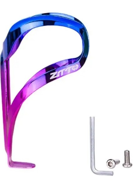 No.4 Tarzı Ztto Bisiklet Su Bardak Tutucu Degrade Renk Yol Bisikleti Alüminyum Alaşımlı Şişe Kafesi Ikili Pozitif Açılış Şişe Kafesi (Yurt Dışından)