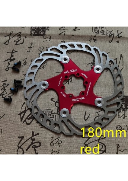 180MM Kırmızı Stil Yeni Fren Diski Balataları mm Bisiklet Fren Rotorları Mtb Soğutma Şamandıralı Disk Fren Bisiklet Aksesuarları Şamandıralı Fren Diski Balataları (Yurt Dışından)