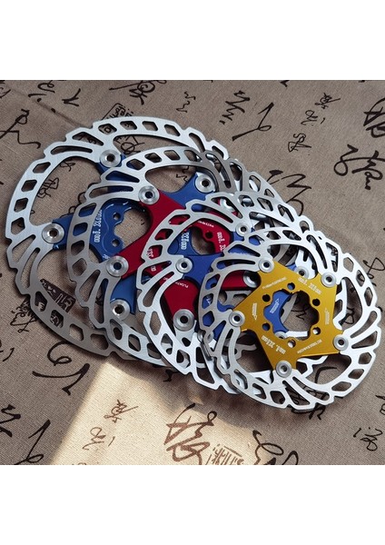 180MM Kırmızı Stil Yeni Fren Diski Balataları mm Bisiklet Fren Rotorları Mtb Soğutma Şamandıralı Disk Fren Bisiklet Aksesuarları Şamandıralı Fren Diski Balataları (Yurt Dışından)