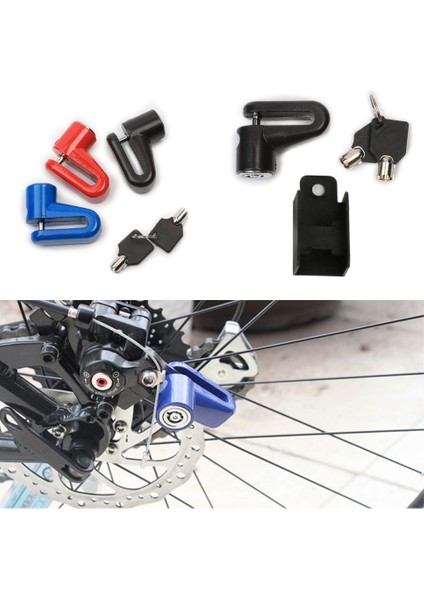 Siyah Stil Motosiklet Kilidi Güvenlik Hırsızlık Önleyici Disk Fren Kilidi Bisiklet Motosiklet Scooter Güvenlik Hırsızlık Koruması Bisiklet Aksesuarları (Yurt Dışından) fiyatları