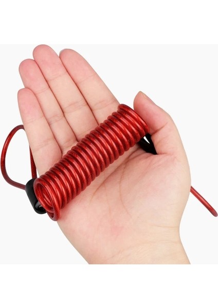 Ip-Kırmızı Tarzı Bisiklet Kilidi Taşınabilir Mini Kaykay Dağ Bisikleti Güvenlik Hırsızlığa Karşı Disk Fren Aksesuarları Motosiklet Hatırlatma Halat Renkli (Yurt Dışından) indirimleri