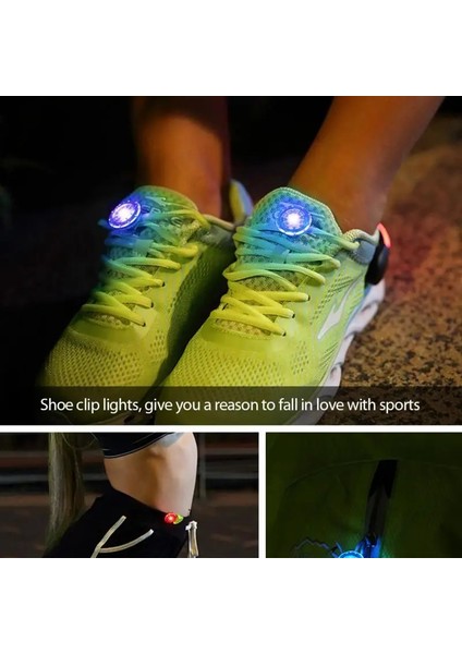 No.2 Tarzı Açık Işık Ayakkabı Klipsi Işık Çok Fonksiyonlu Gece Çalışması Işıkları Koşu LED Flaş Işığı Up Glow Aydınlık Parti Seyahat Kitleri (Yurt Dışından)