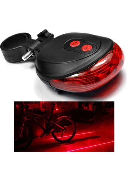 Kırmızı Paralel Çizgiler Stili Su Geçirmez Bisiklet Bisiklet Işıkları Arka Lambaları LED Lazer Güvenlik Uyarısı Bisiklet Işıkları Bisiklet Kuyruğu Bisiklet Aksesuarları Işıkları (Yurt Dışından)