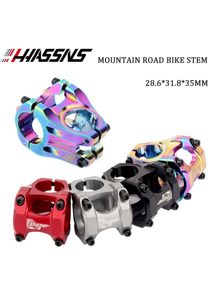 Hassns Kırmızı Stil Hassns Bisiklet Gidon Kök Mtb Güç Kısa Ountain Yol Bisikleti Ayarlanabilir Köprü Negatif Masa Borusu (Yurt Dışından)
