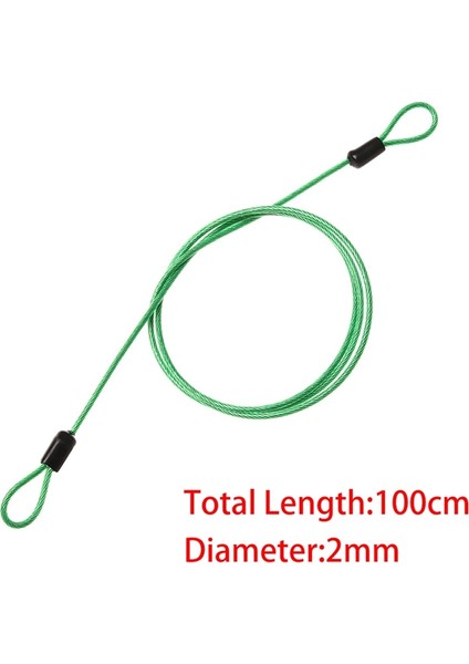 Yeşil Stil Ecurity Hırsızlığa Karşı Güçlü Örgülü Çelik Kablo Tel Kordon Halat 100CM'' Açık Bisiklet Kilidi Motosikletler Scooter Zinciri Tslm1 (Yurt Dışından) indirimleri