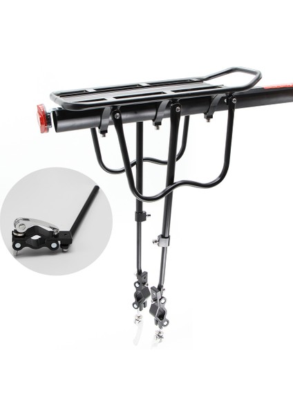 50KG Hızlı Montaj Stili Bisiklet Bagaj Taşıyıcı Kargo Arka Raf Raf Bisiklet Seatpost Çanta Tutucu Bisiklet Aksesuarları Araçları ile Için Standı (Yurt Dışından) fiyatları