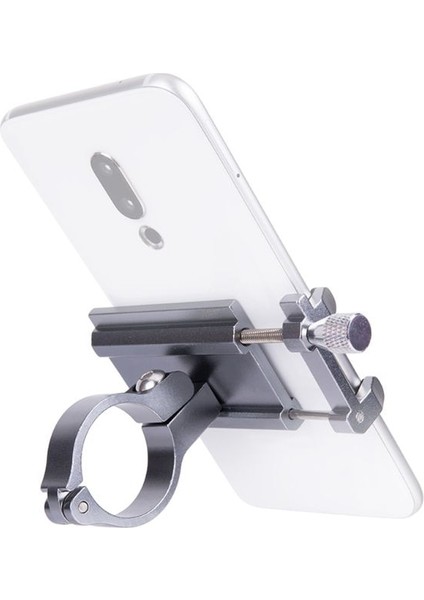 Gümüş Tarzı Bisiklet Cep Telefonu Tutucu Çerçeve Alüminyum Alaşımlı Sabit Stand Sürme Aksesuarları (Yurt Dışından) modelleri