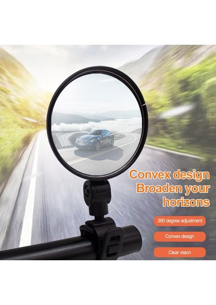 A2 Küçük Boyutlu Stil Mini Bisiklet Dikiz Aynası Katlanır Ayarlanabilir Dışbükey Dikiz Aynası Büyük Yuvarlak Ayna Sürme Güvenlik Gidon Aynası (Yurt Dışından) fırsatları