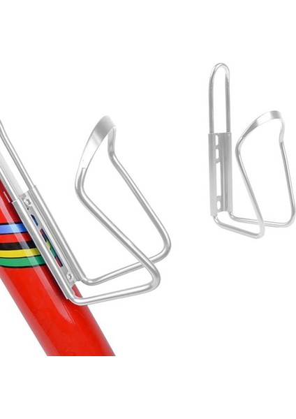 Gümüş Tarzı Alüminyum Alaşımlı Bisiklet Şişe Tutucu Mtb Hafif Aşınmaya Dayanıklı Yol Bisikleti Su Kafesi Adaptörü Bisiklet Aracı Teneke Kutu (Yurt Dışından)