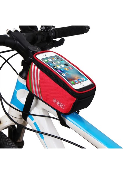 Kırmızı Stil Bisiklet Bisiklet Çantası Su Geçirmez Mtb Yol Bisiklet Çerçevesi Ön Tüp 5. Cep Telefonu Dokunmatik Ekran Çantası Bisiklet Bisiklet Aksesuarları (Yurt Dışından) fiyatları