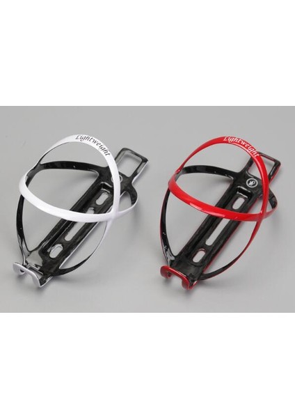 1 Adet Kırmızı 1 Adet Beyaz Stil Hafif Yol Bisikleti Ud Karbon Fiber Şişe Kafesi Mtb Bisiklet Lw Su Şişesi Tutacağı Kafesler Bisiklet Aksesuarları 18G Kırmızı Siyah (Yurt Dışından)
