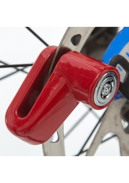 Kırmızı Stil Ağır Hizmet Tipi Motosiklet Dağ Bisikleti E-Bike Disk Fren Güvenliği Hırsızlığa Karşı Kilit Mtb Bisiklet Fren Disk Kilidi Bisiklet Aksesuarları (Yurt Dışından)