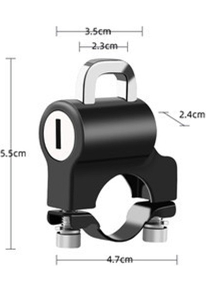 Kilit Stili Bisiklet Motosiklet Evrensel Hırsızlığa Karşı Kask Kilidi mm Gidon Dayanıklı Metal Gidon Kask Kilidi Bisiklet Aksesuarları (Yurt Dışından)