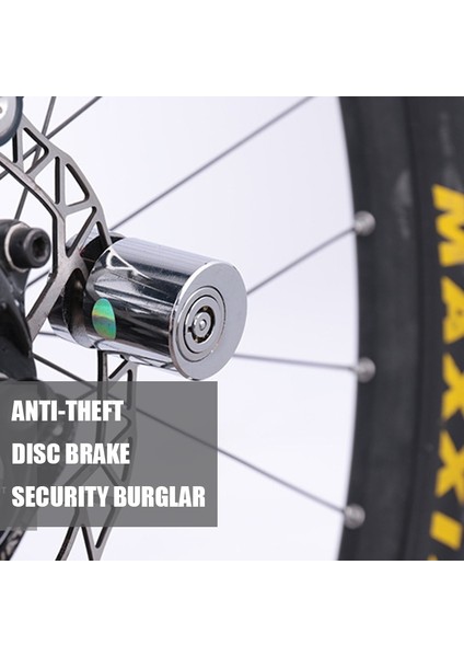 Gümüş Tarzı Paslanmaz Çelik Motosiklet Elektrikli Bisiklet Disk Fren Kilidi Su Geçirmez Bisiklet Dağ Bisikleti Hırsızlığa Karşı Disk Fren Kilidi Bisiklet Kilidi (Yurt Dışından)