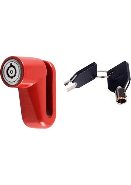 Kırmızı Stil 1 Adet Hırsızlık Önleyici Disk Disk Fren Rotor Kilidi Scooter Bisiklet Için Güvenlik Kilidi Açık Motosiklet Bisiklet Bisiklet Aksesuarları (Yurt Dışından)