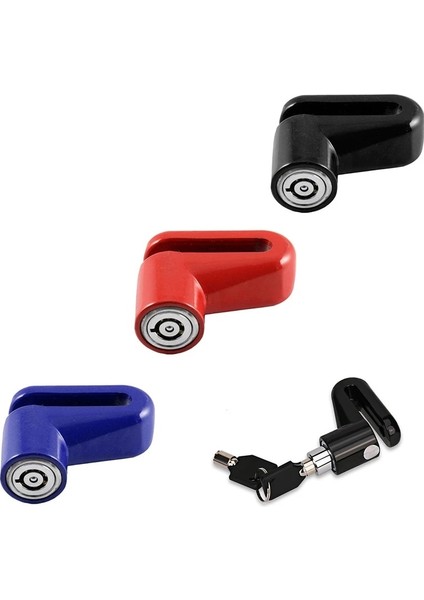 Kırmızı Stil 1 Adet Hırsızlık Önleyici Disk Disk Fren Rotor Kilidi Scooter Bisiklet Için Güvenlik Kilidi Açık Motosiklet Bisiklet Bisiklet Aksesuarları (Yurt Dışından)