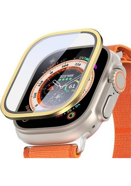 Hidrofobik 0.33MM Çizilmeye Dayanıklı Alüminyum Kenarlı Apple Watch Ultra 49MM Ekran Koruyucu
