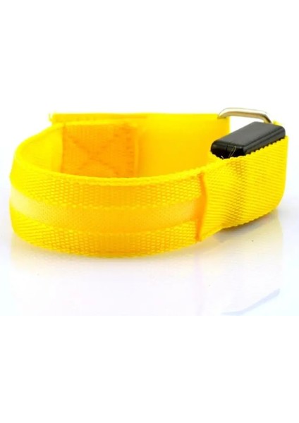 05 Pil Tarzı ile Açık Koşu Işık Spor Bileklikler Ayarlanabilir USB LED Parlayan Bilezikler Bisiklet Sürme Spor Güvenlik Bisiklet Aksesuarları (Yurt Dışından)