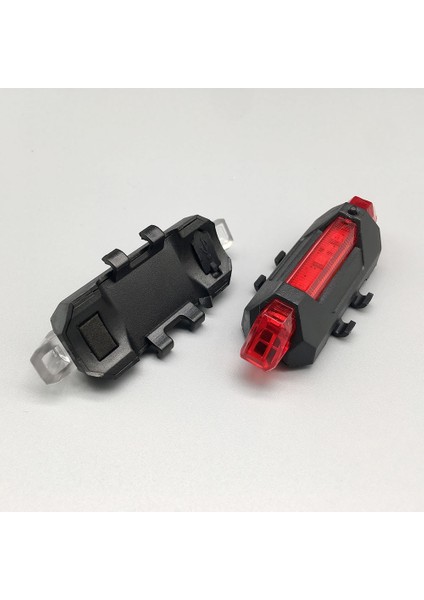 Usb-Beyaz Stil Lısm Bisiklet Işığı USB Bisiklet LED Arka Lambası Arka Kuyruk Güvenlik Uyarısı Bisiklete Binme Taşınabilir Işık Şarj Edilebilir Dağ Bisikleti Işıkları (Yurt Dışından)