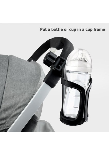 Siyah Stil Çok Fonksiyonlu Su Şişesi Bardak Tutucu Bebek Arabası Şişe Tutucu Bebek Arabası Bisiklet Arabası Sepeti Aksesuar Plastik Bardak (Yurt Dışından) fırsatları