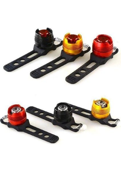 A1 Stili Bisiklet Işık Bisiklet LED Süper Parlak Uyarı Işığı Ayarlanabilir Arka Lamba Kırmızı Güvenlik 3 Modlu Su Geçirmez Kask Flaş Lambası (Yurt Dışından)