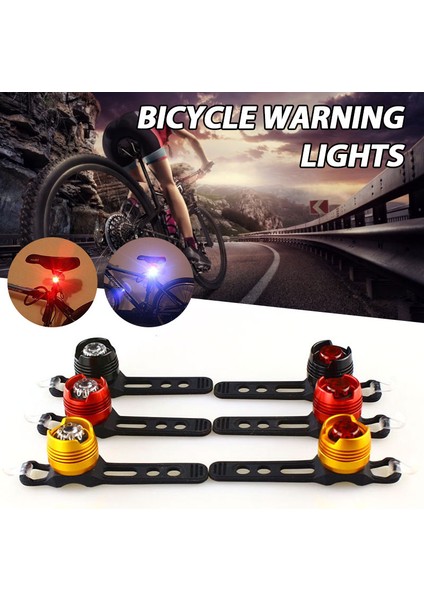 A1 Stili Bisiklet Işık Bisiklet LED Süper Parlak Uyarı Işığı Ayarlanabilir Arka Lamba Kırmızı Güvenlik 3 Modlu Su Geçirmez Kask Flaş Lambası (Yurt Dışından)