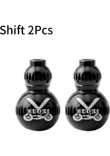 Siyah Shift Stili Muqzı Bisiklet Fren Vites Uç Kapağı Alüminyum Alaşımlı Iç Vites Değiştirme Kablosu Ipuçları Tel Uç Kapağı Mtb Yol Bisiklet Parçaları (Yurt Dışından)